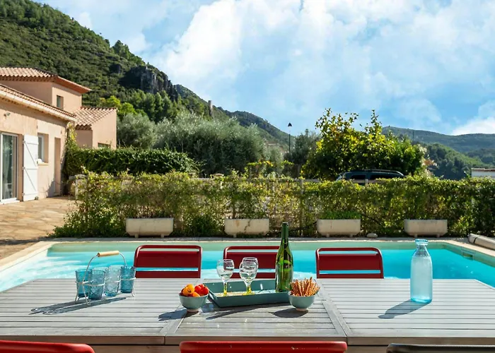 House In The South Of France With Private Pool Roquebrun
